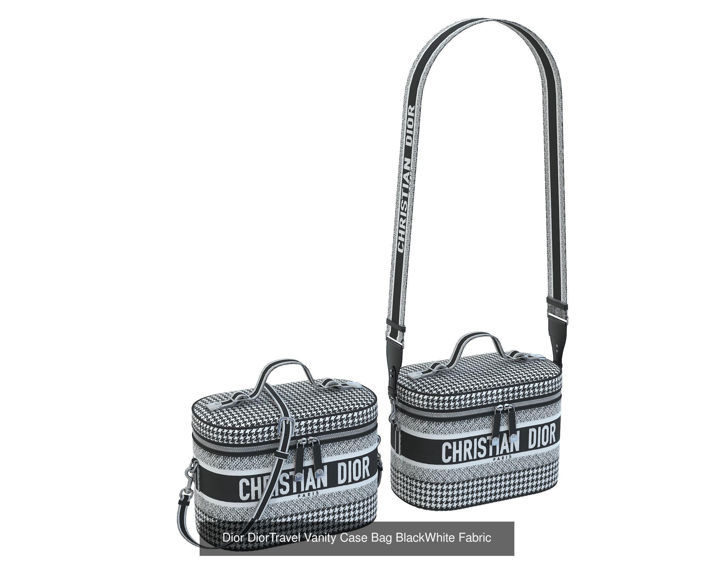 Dior DiorTravel Vanity Case Bag 3D Model Collection_8