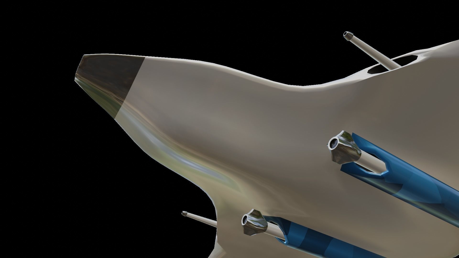 Sci-Fi Military Spaceship - Drifter G155 3D print model_4