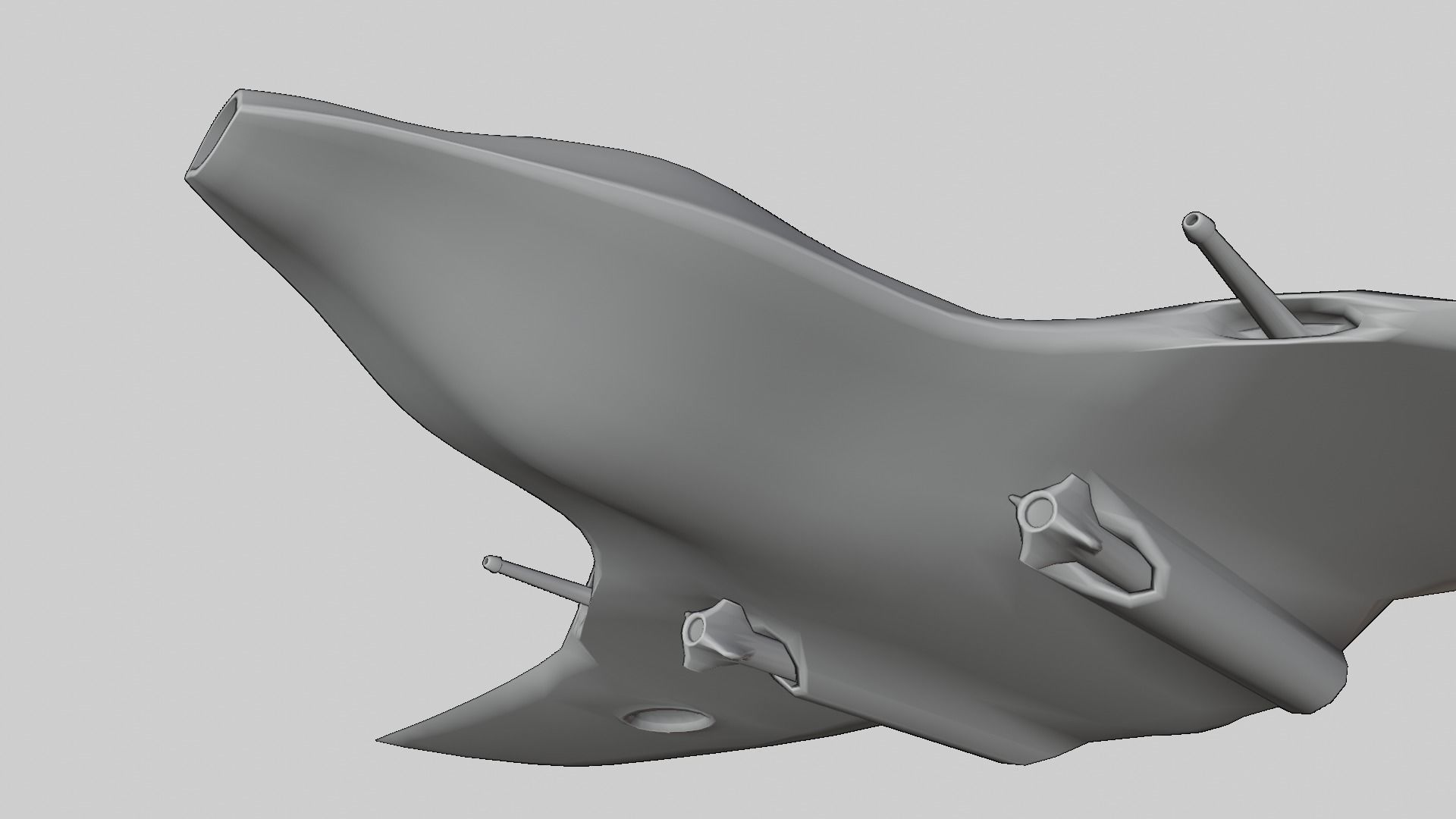 Sci-Fi Military Spaceship - Drifter G155 3D print model_12