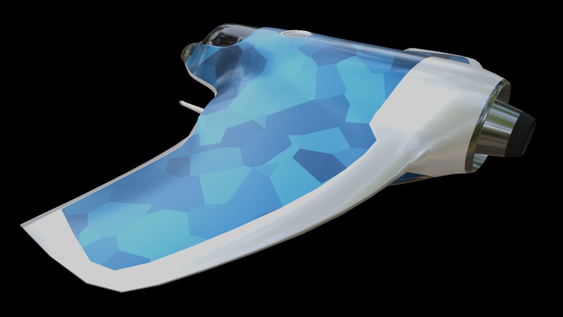 Sci-Fi Military Spaceship - Drifter G155 3D print model_8