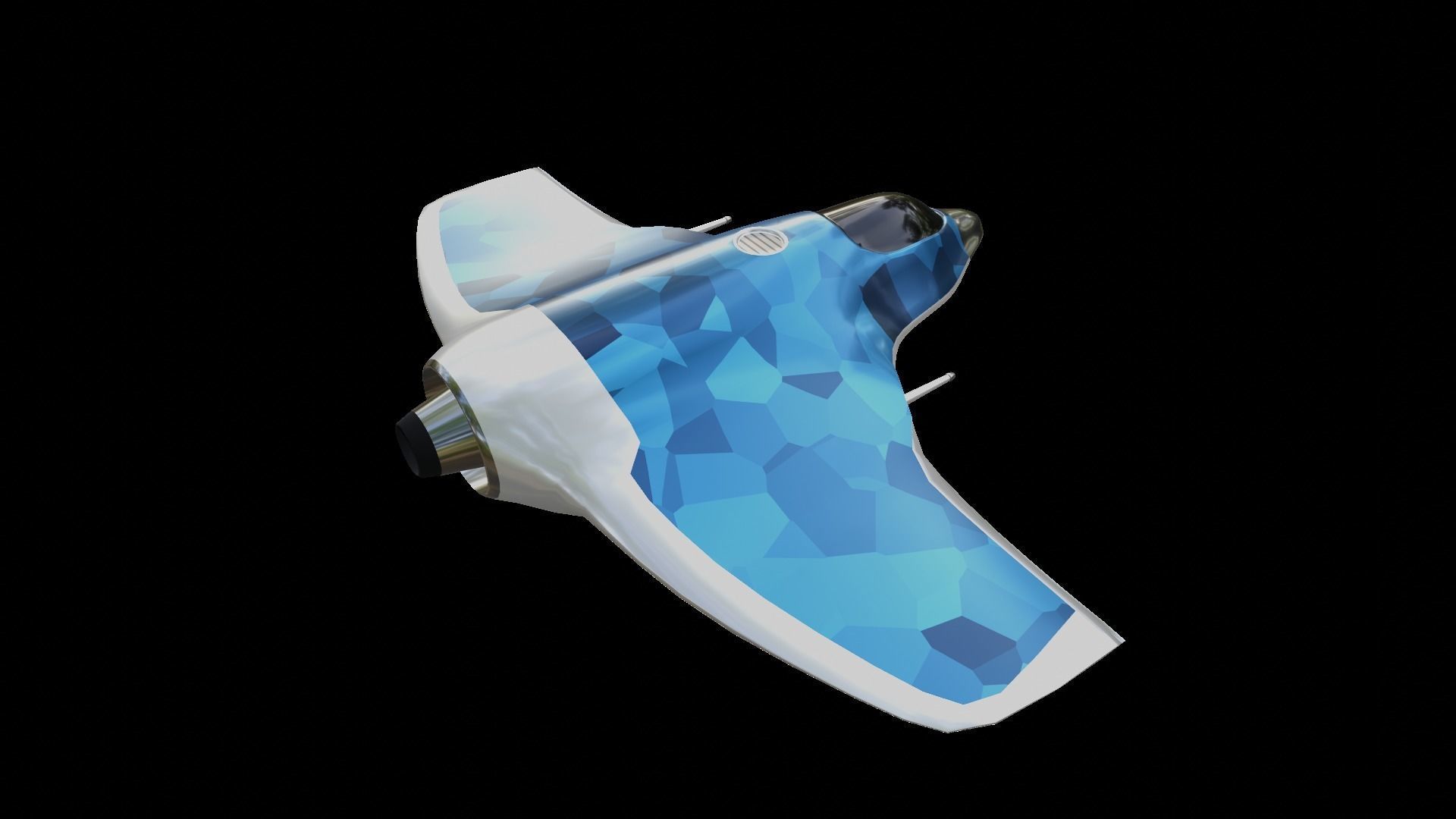 Sci-Fi Military Spaceship - Drifter G155 3D print model_2