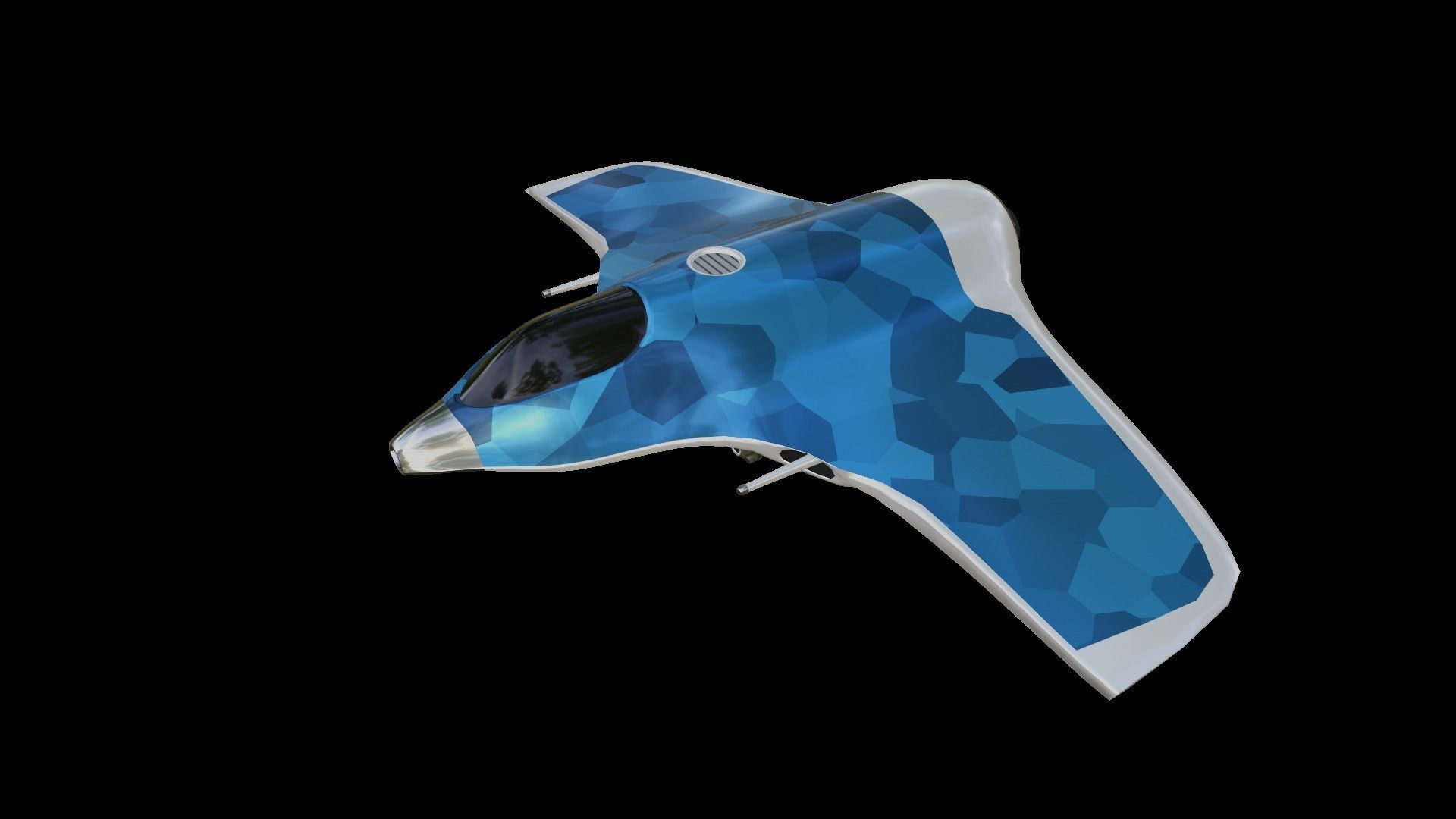 Sci-Fi Military Spaceship - Drifter G155 3D print model_1