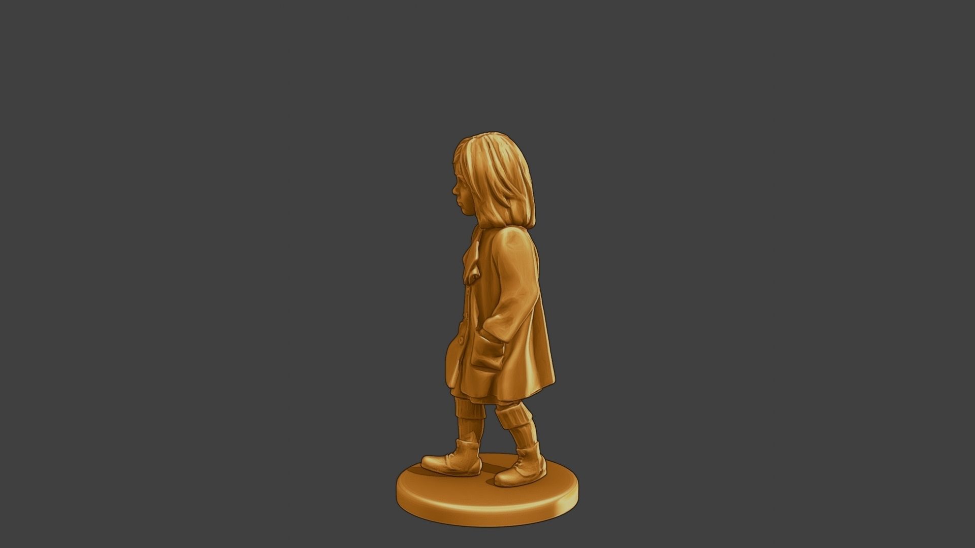 ww2 Casual Little Girl CLG1 006 3D print model_3