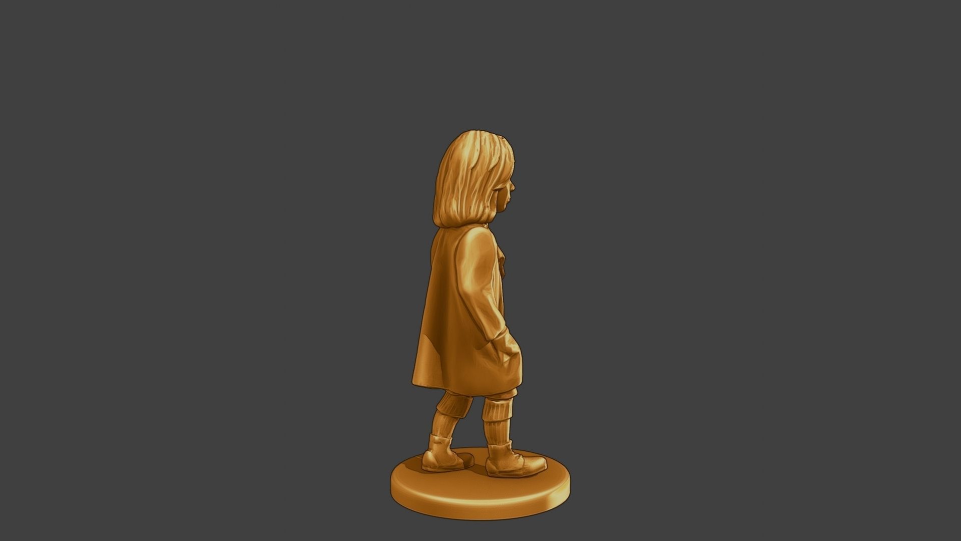 ww2 Casual Little Girl CLG1 006 3D print model_8