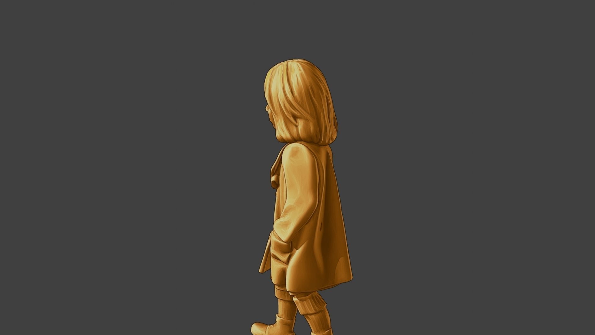 ww2 Casual Little Girl CLG1 006 3D print model_26