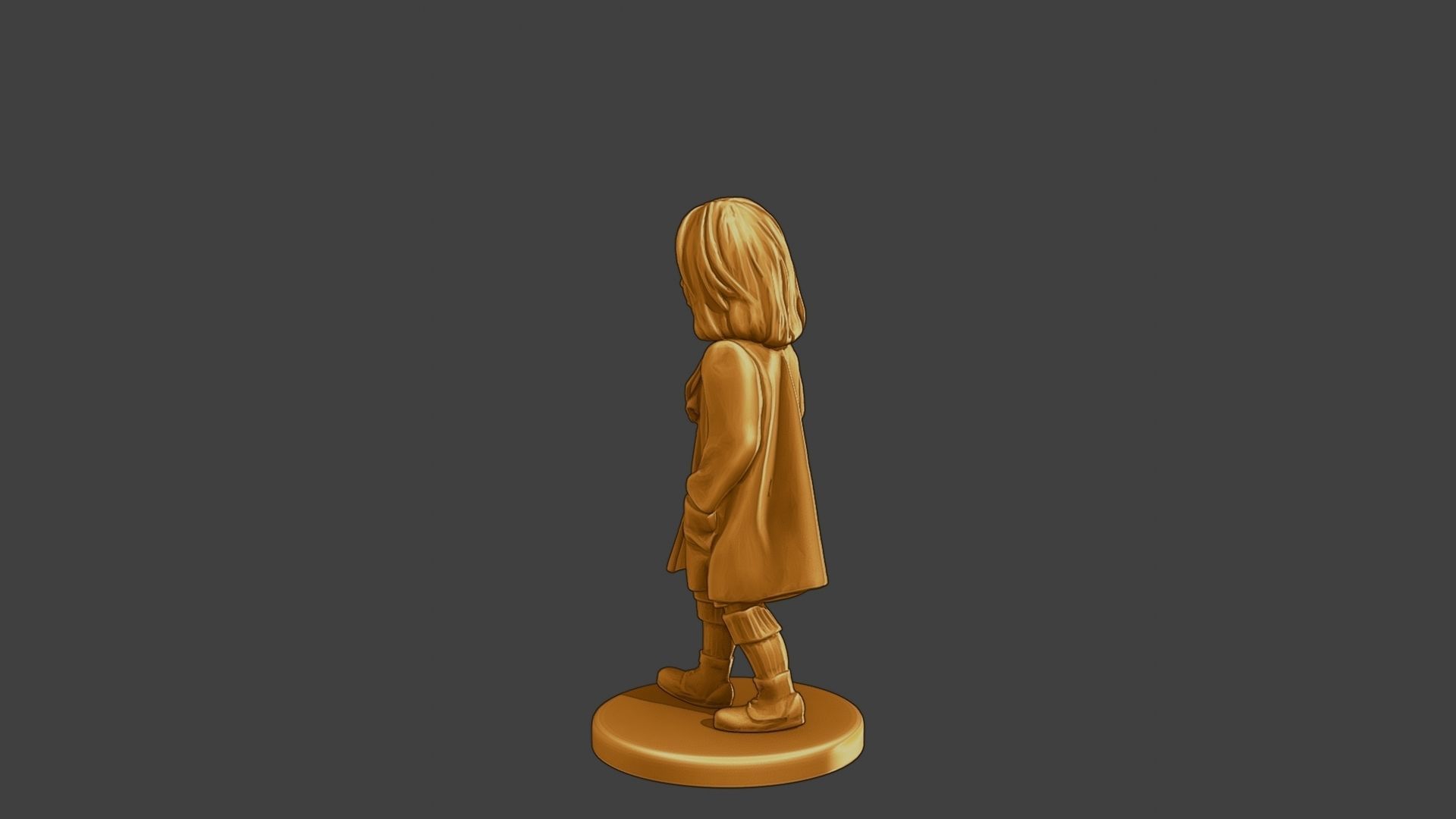 ww2 Casual Little Girl CLG1 006 3D print model_4