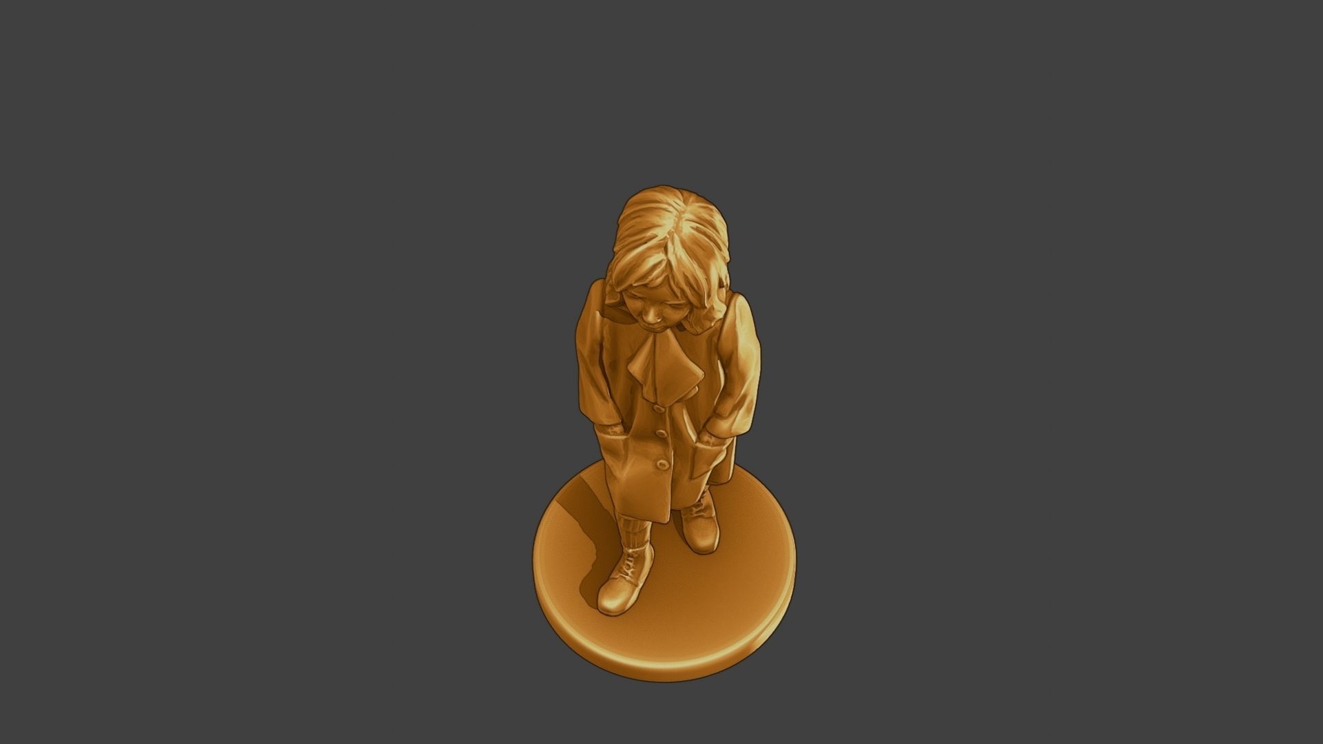 ww2 Casual Little Girl CLG1 006 3D print model_14