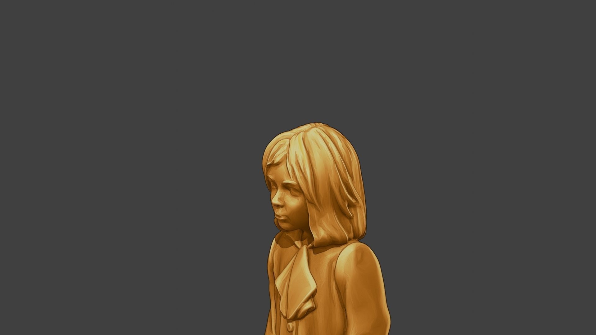 ww2 Casual Little Girl CLG1 006 3D print model_18