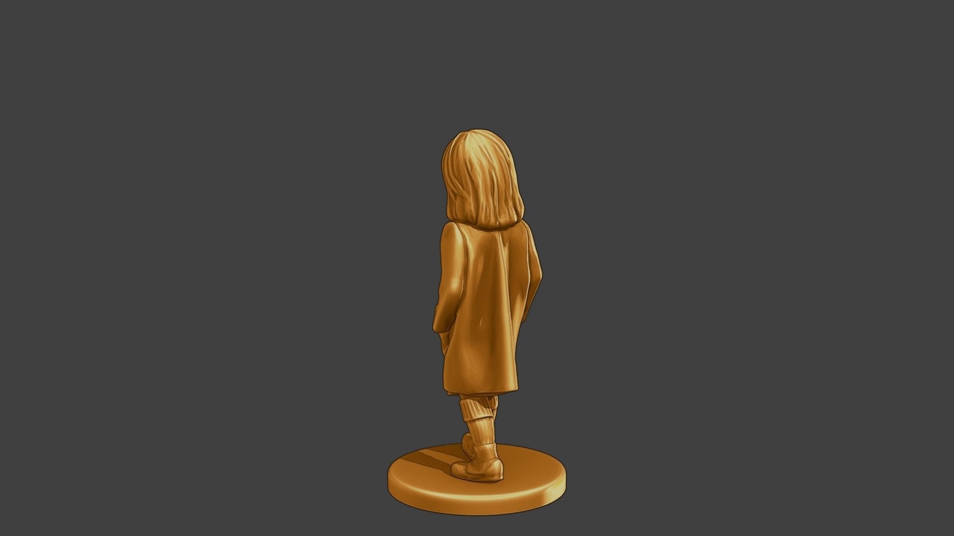 ww2 Casual Little Girl CLG1 006 3D print model_5