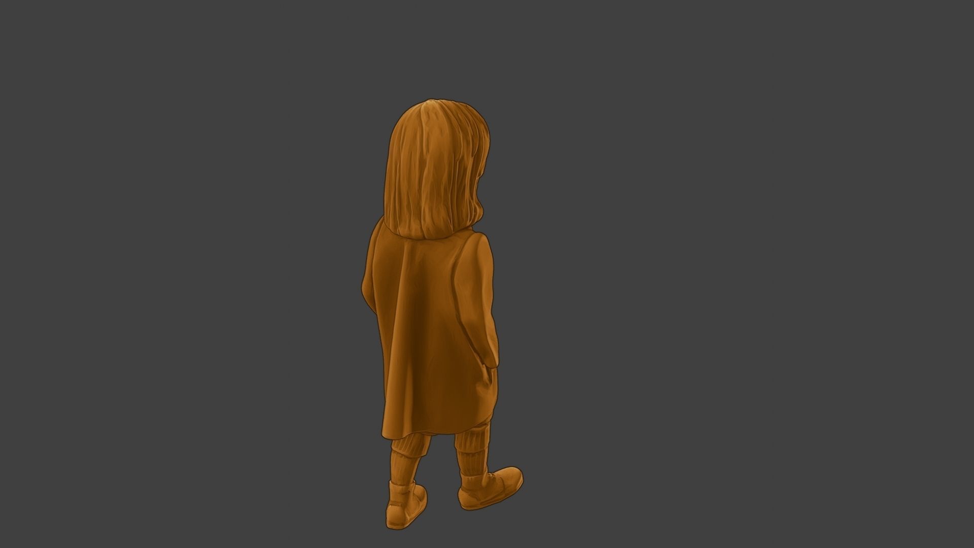 ww2 Casual Little Girl CLG1 006 3D print model_24