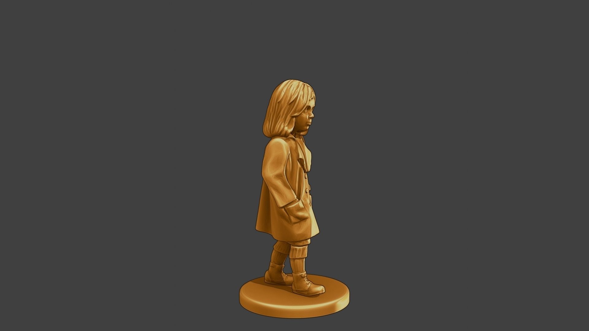 ww2 Casual Little Girl CLG1 006 3D print model_9