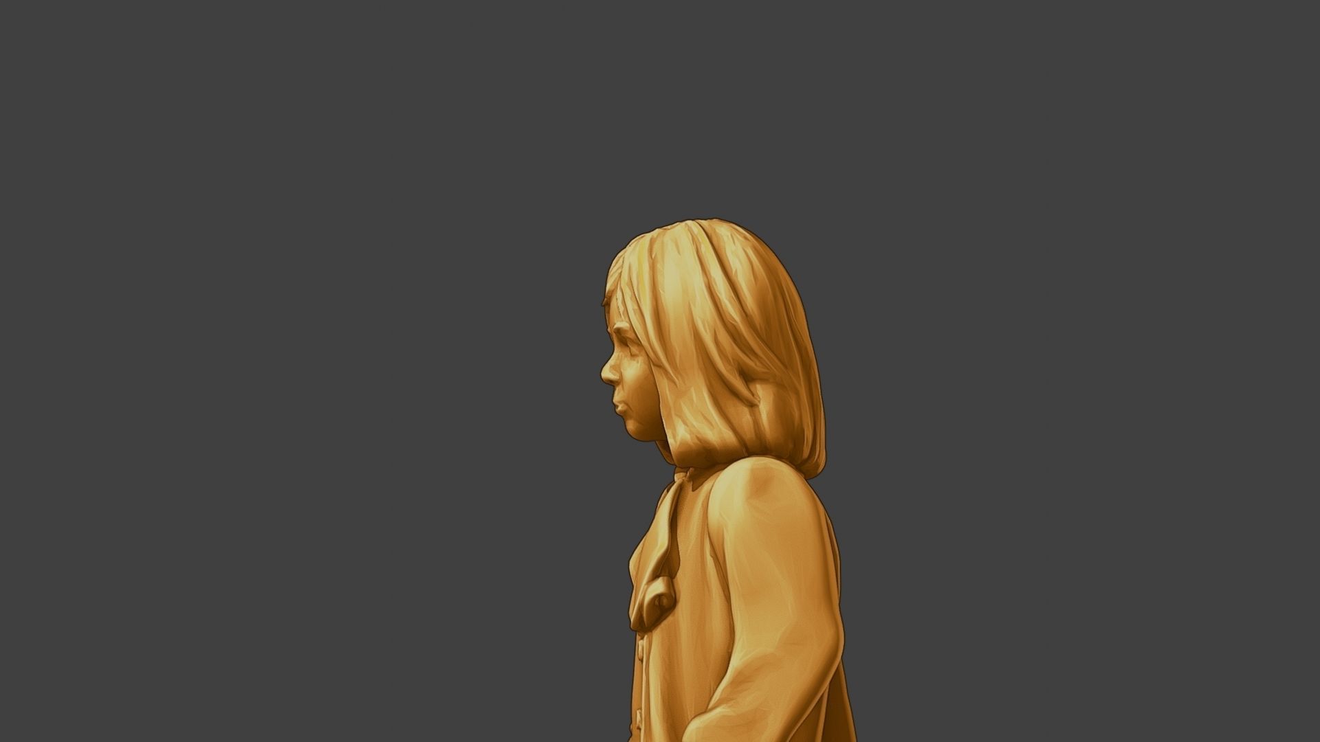 ww2 Casual Little Girl CLG1 006 3D print model_17