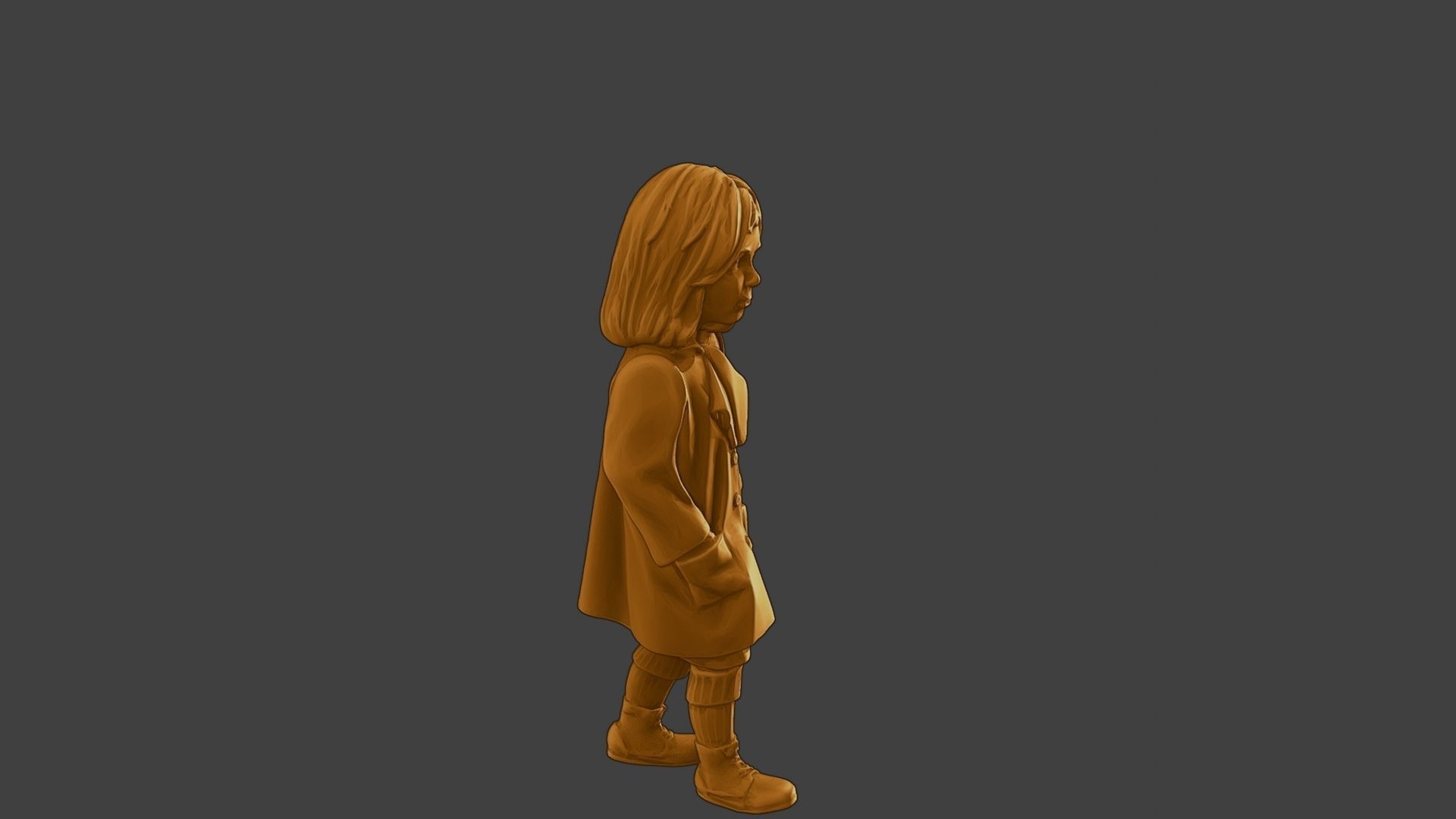 ww2 Casual Little Girl CLG1 006 3D print model_30