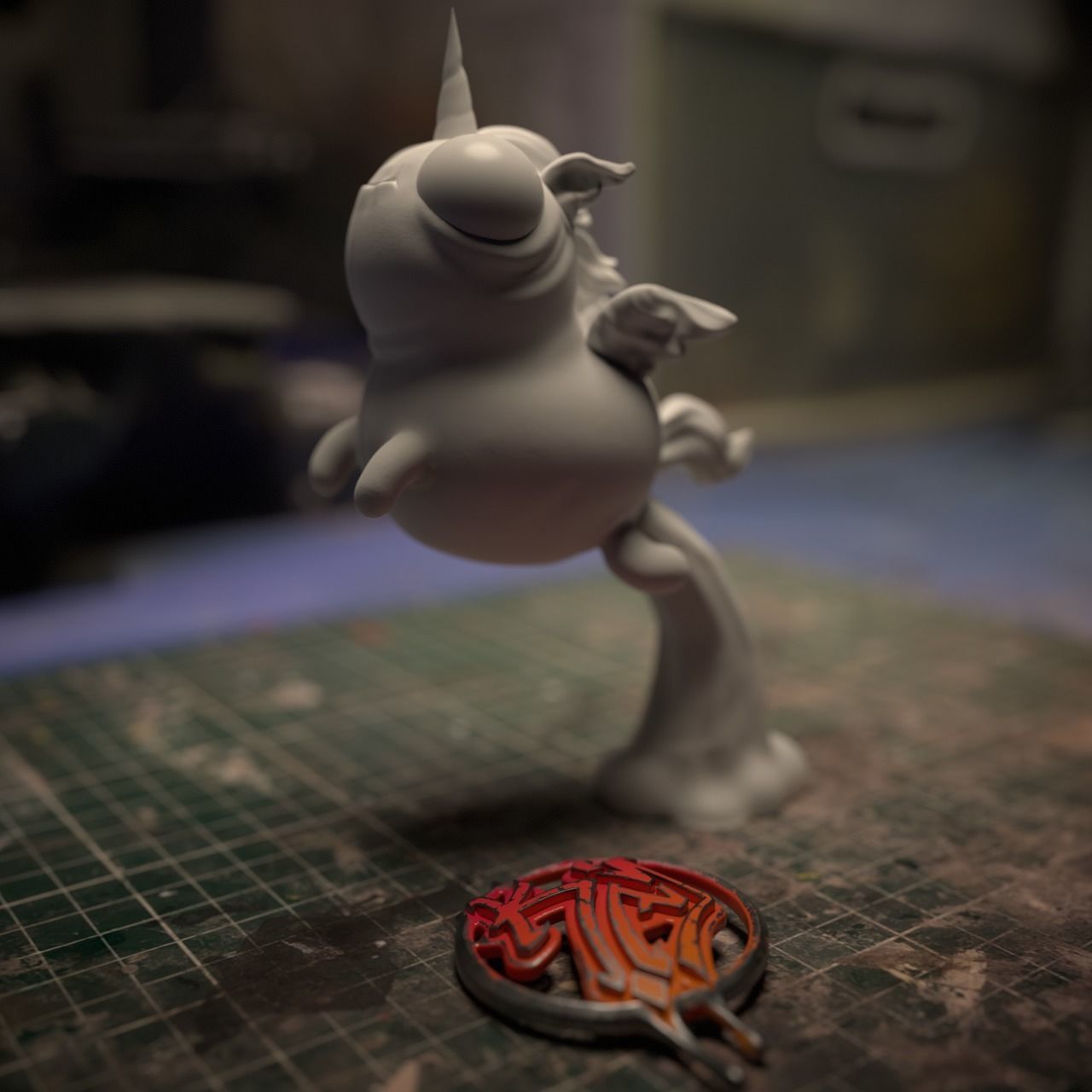 Rainbow unicorn 3D print model_8