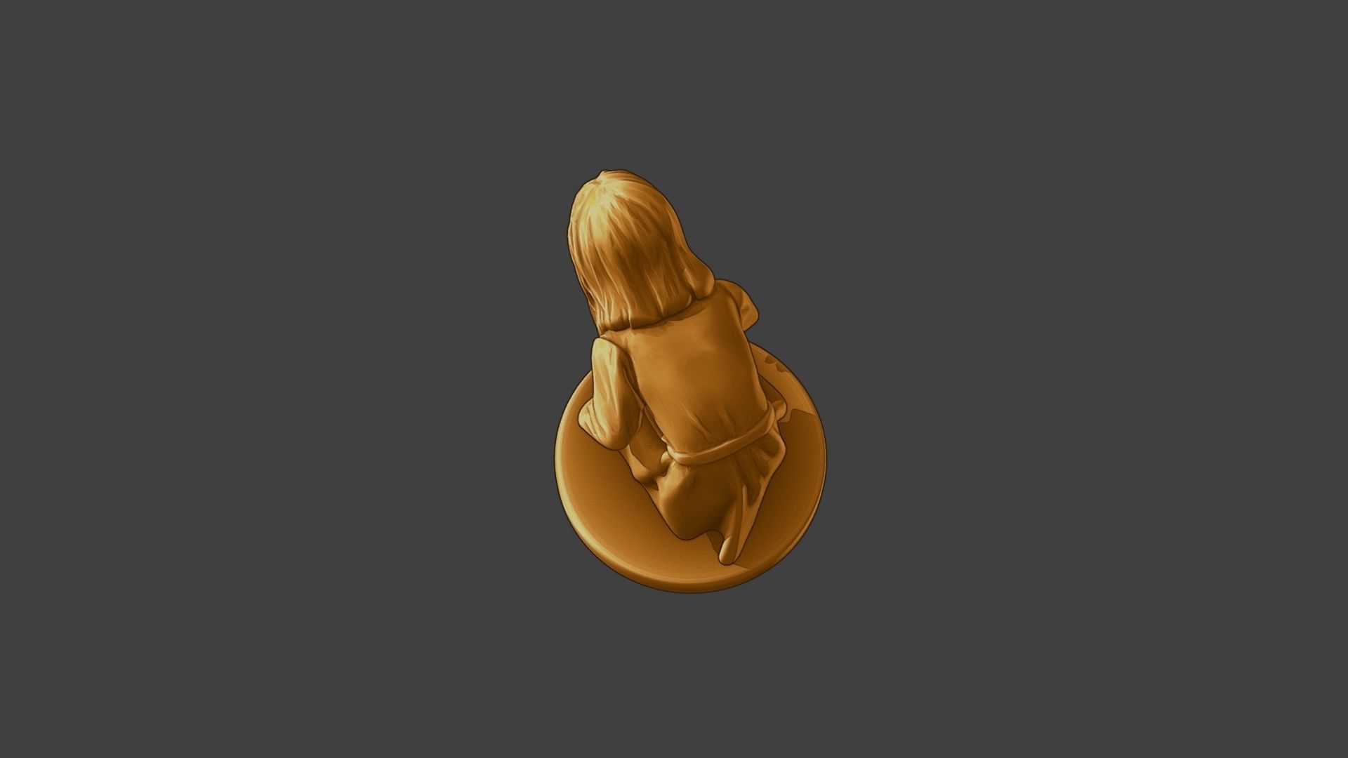 ww2 Casual Little Girl CLG1 007 3D print model_16