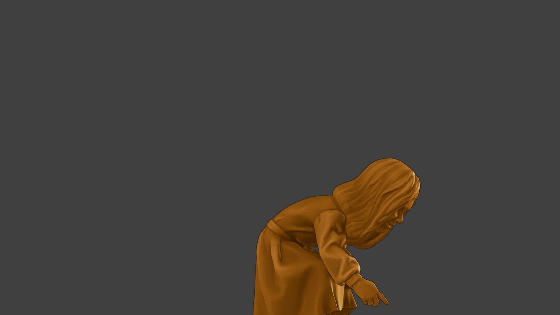 ww2 Casual Little Girl CLG1 007 3D print model_29