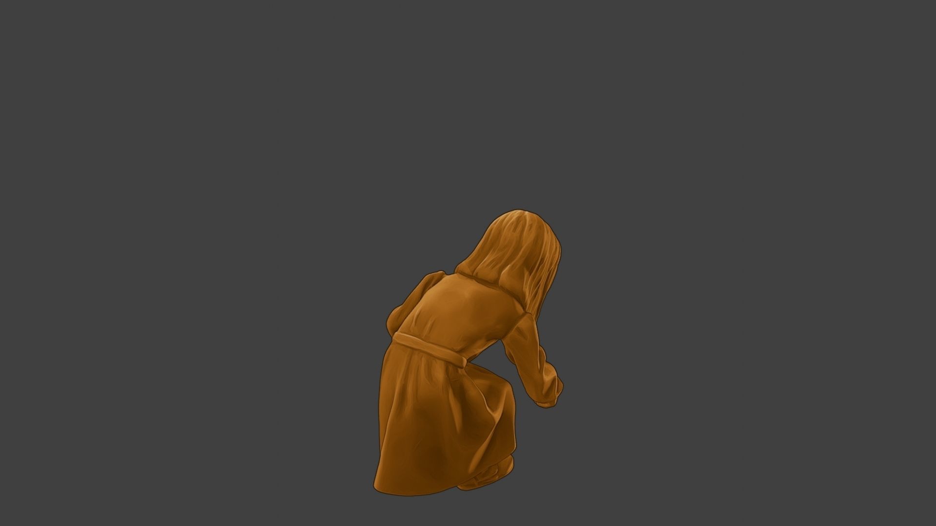 ww2 Casual Little Girl CLG1 007 3D print model_24