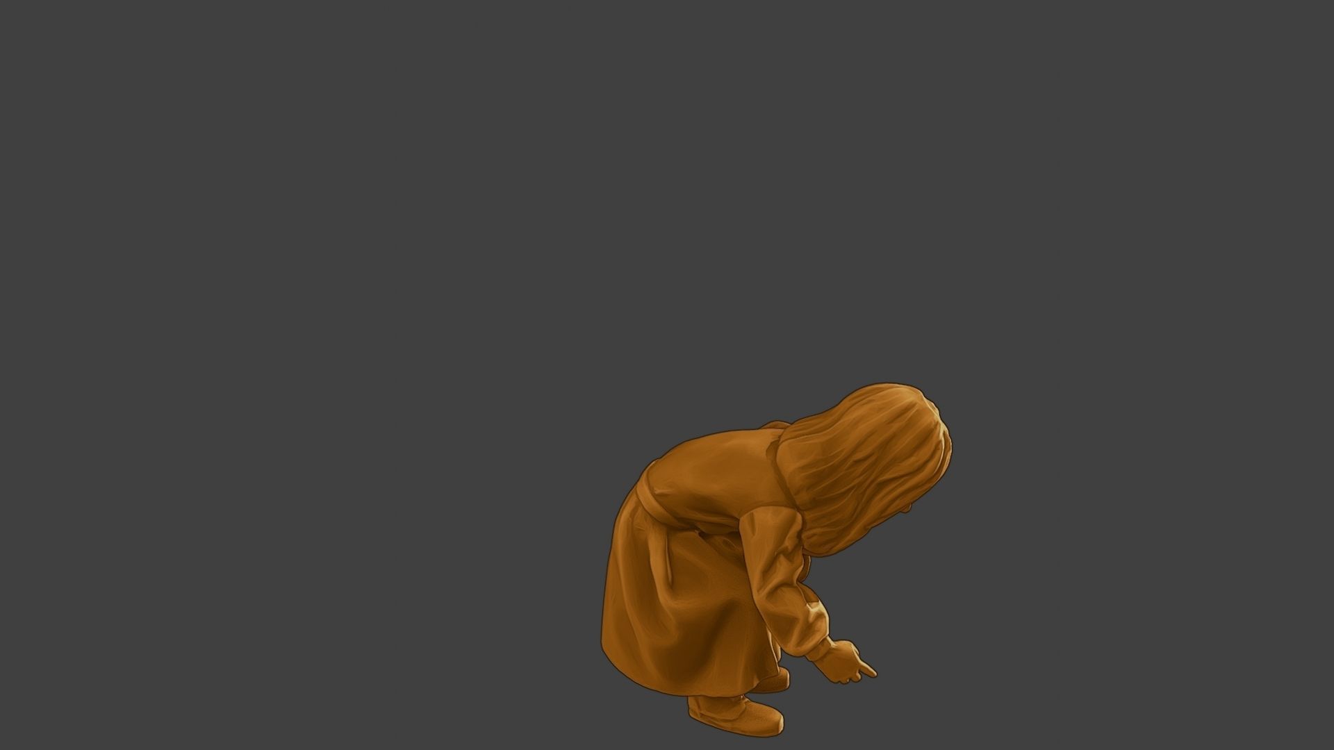 ww2 Casual Little Girl CLG1 007 3D print model_30