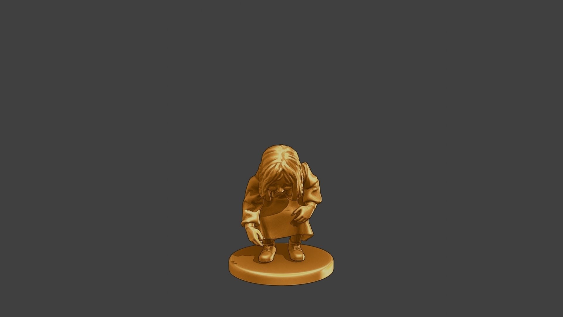 ww2 Casual Little Girl CLG1 007 3D print model_11