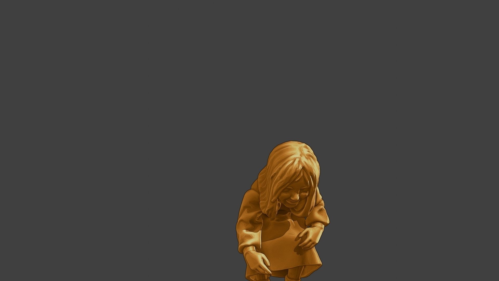 ww2 Casual Little Girl CLG1 007 3D print model_28