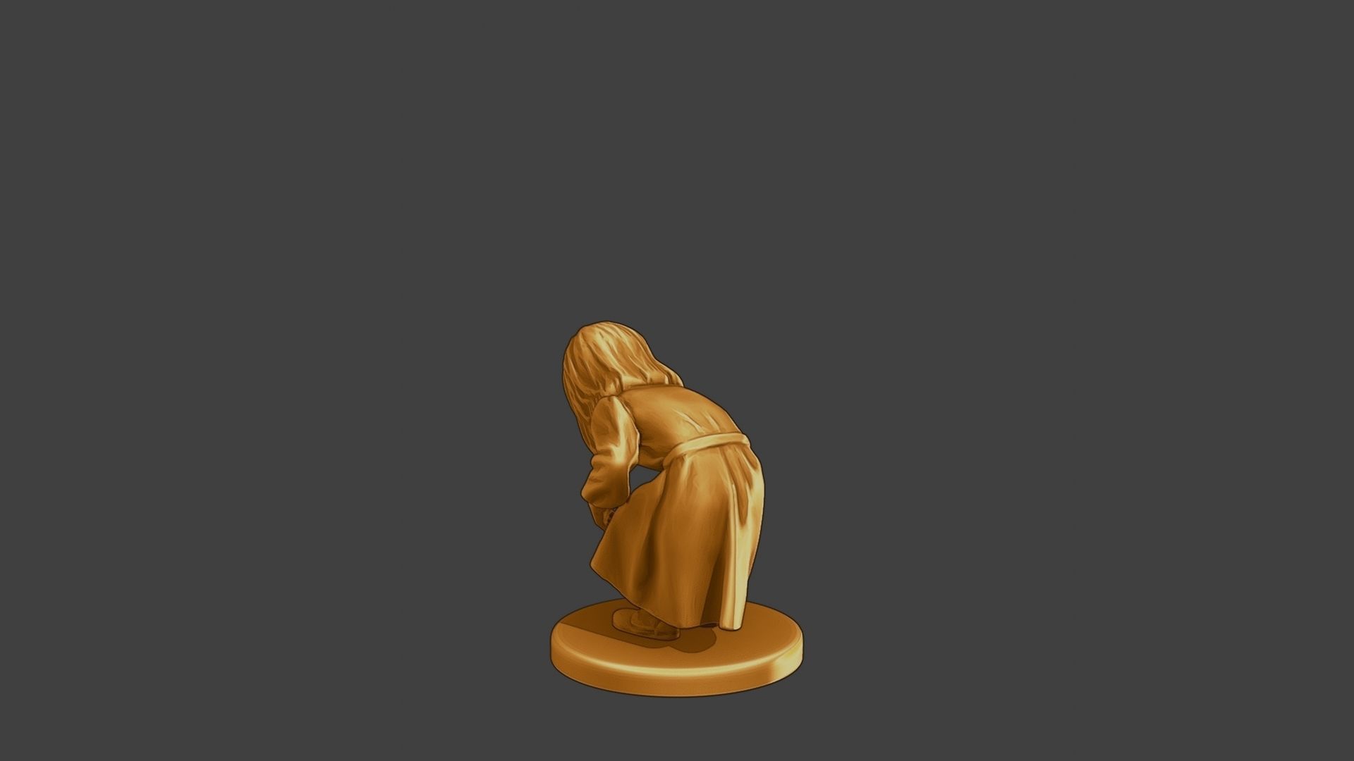 ww2 Casual Little Girl CLG1 007 3D print model_5