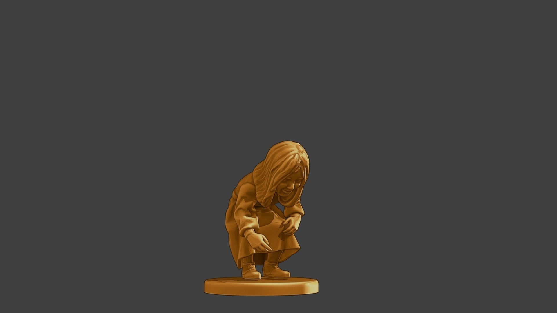 ww2 Casual Little Girl CLG1 007 3D print model_13