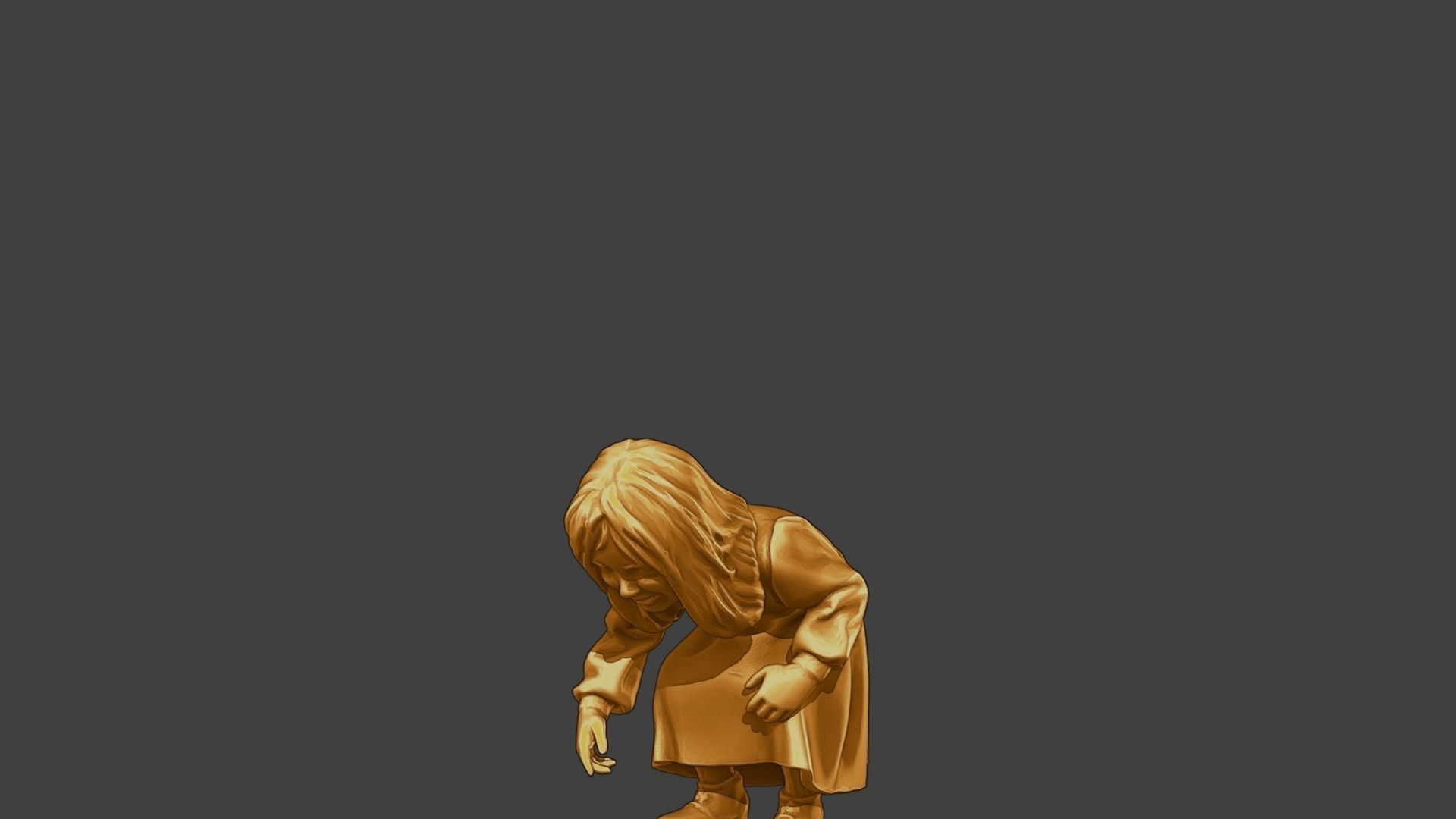 ww2 Casual Little Girl CLG1 007 3D print model_27