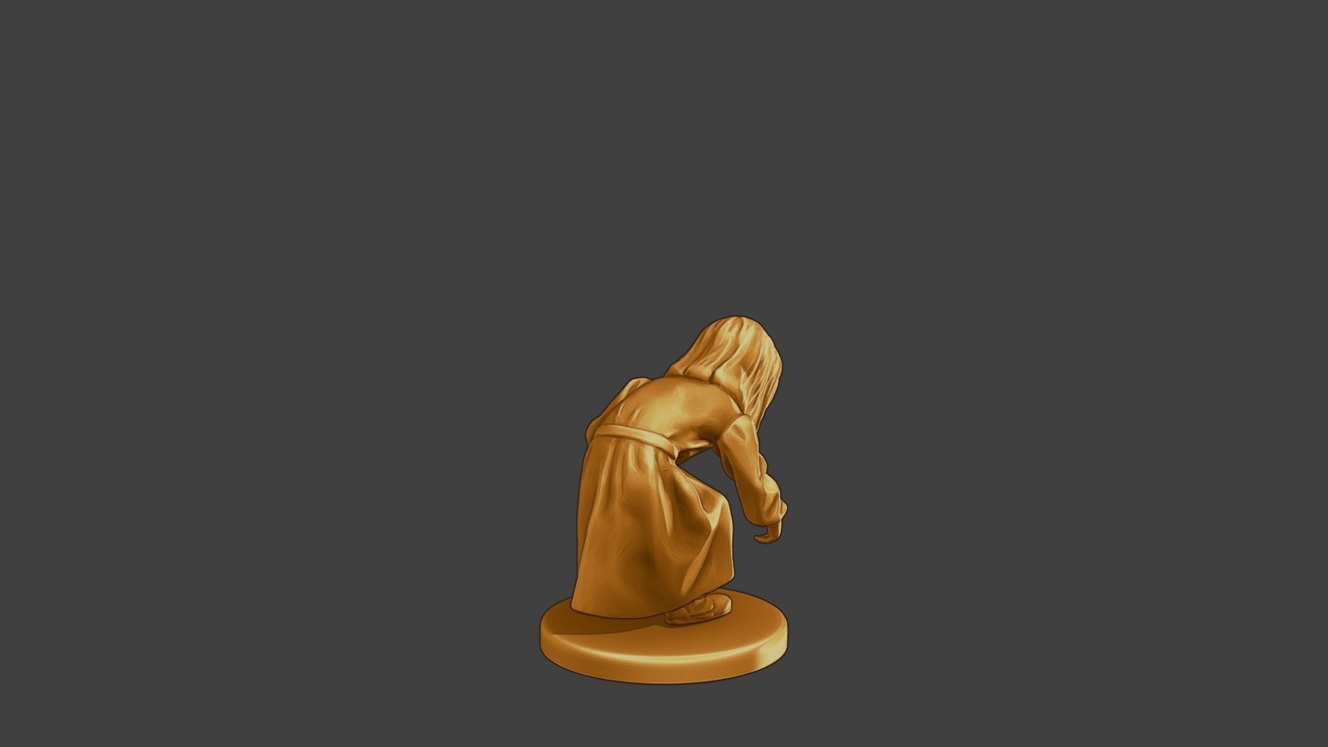 ww2 Casual Little Girl CLG1 007 3D print model_7