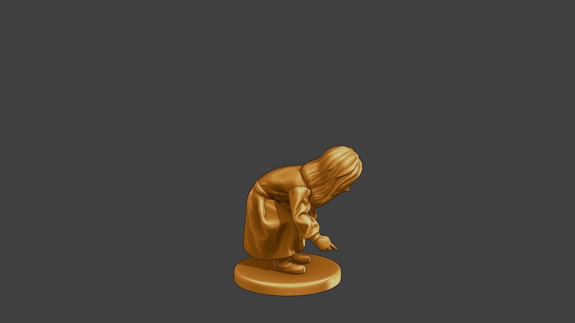 ww2 Casual Little Girl CLG1 007 3D print model_9