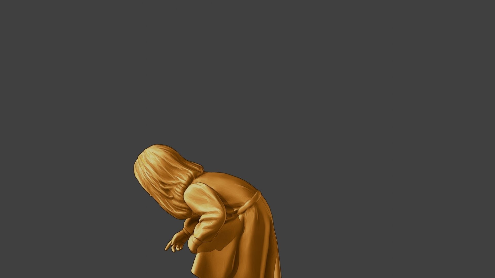 ww2 Casual Little Girl CLG1 007 3D print model_26