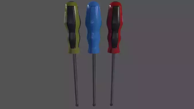 Phillips screwdriver Low-poly 3D model