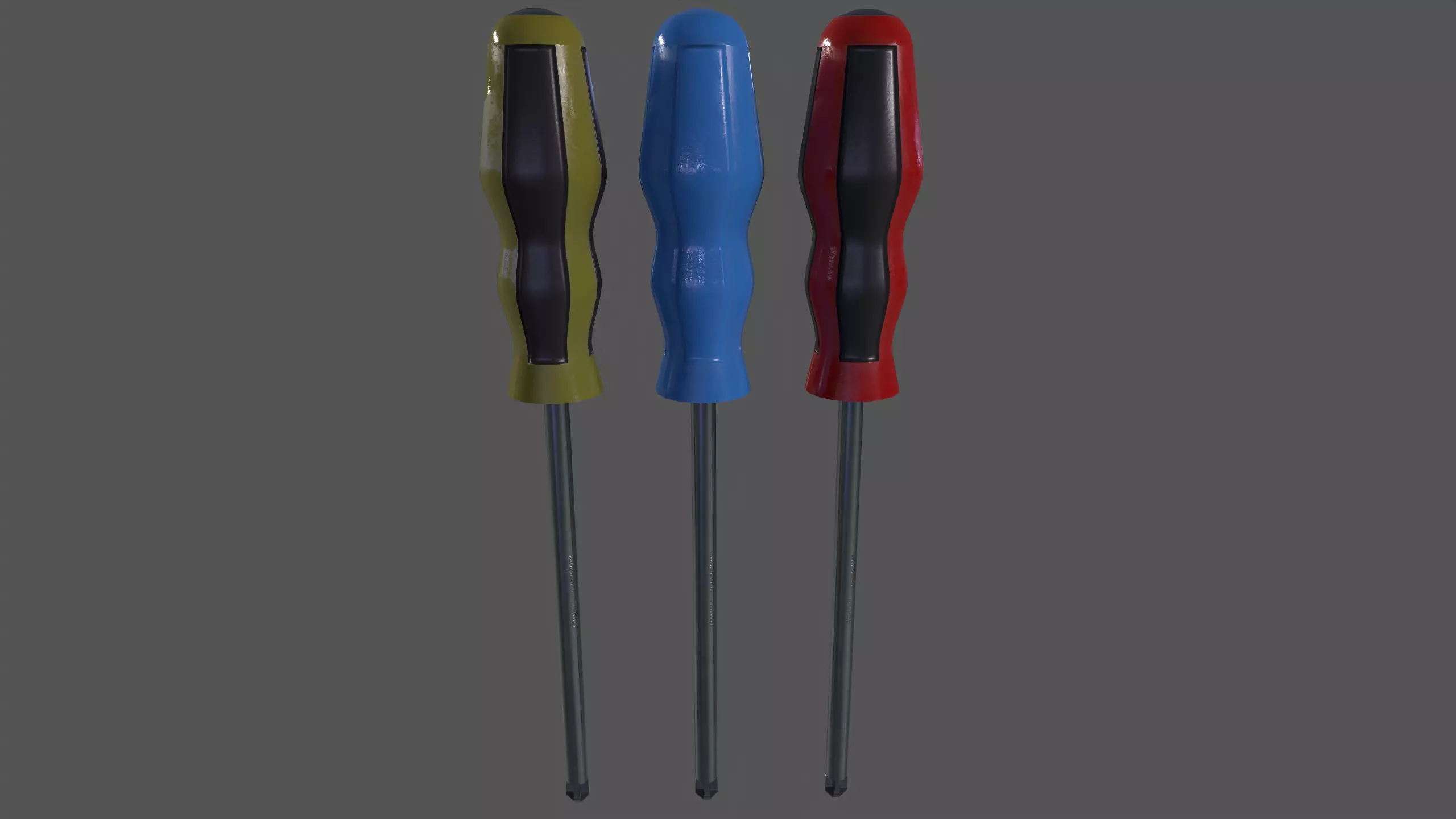 Phillips screwdriver Low-poly 3D model_0