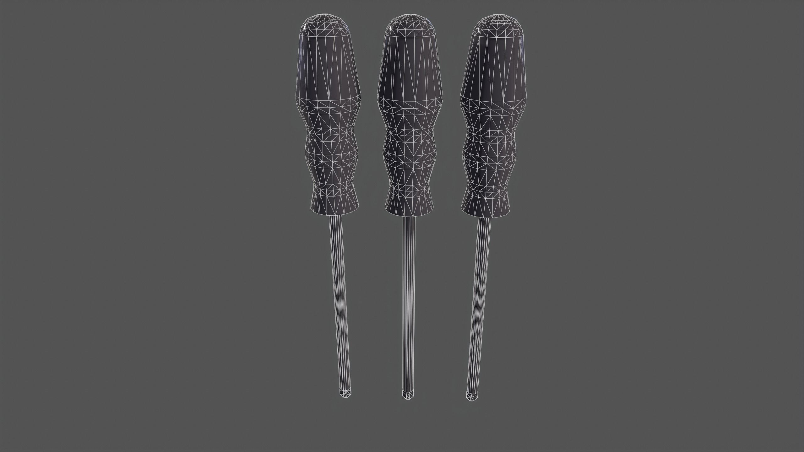Phillips screwdriver Low-poly 3D model_11