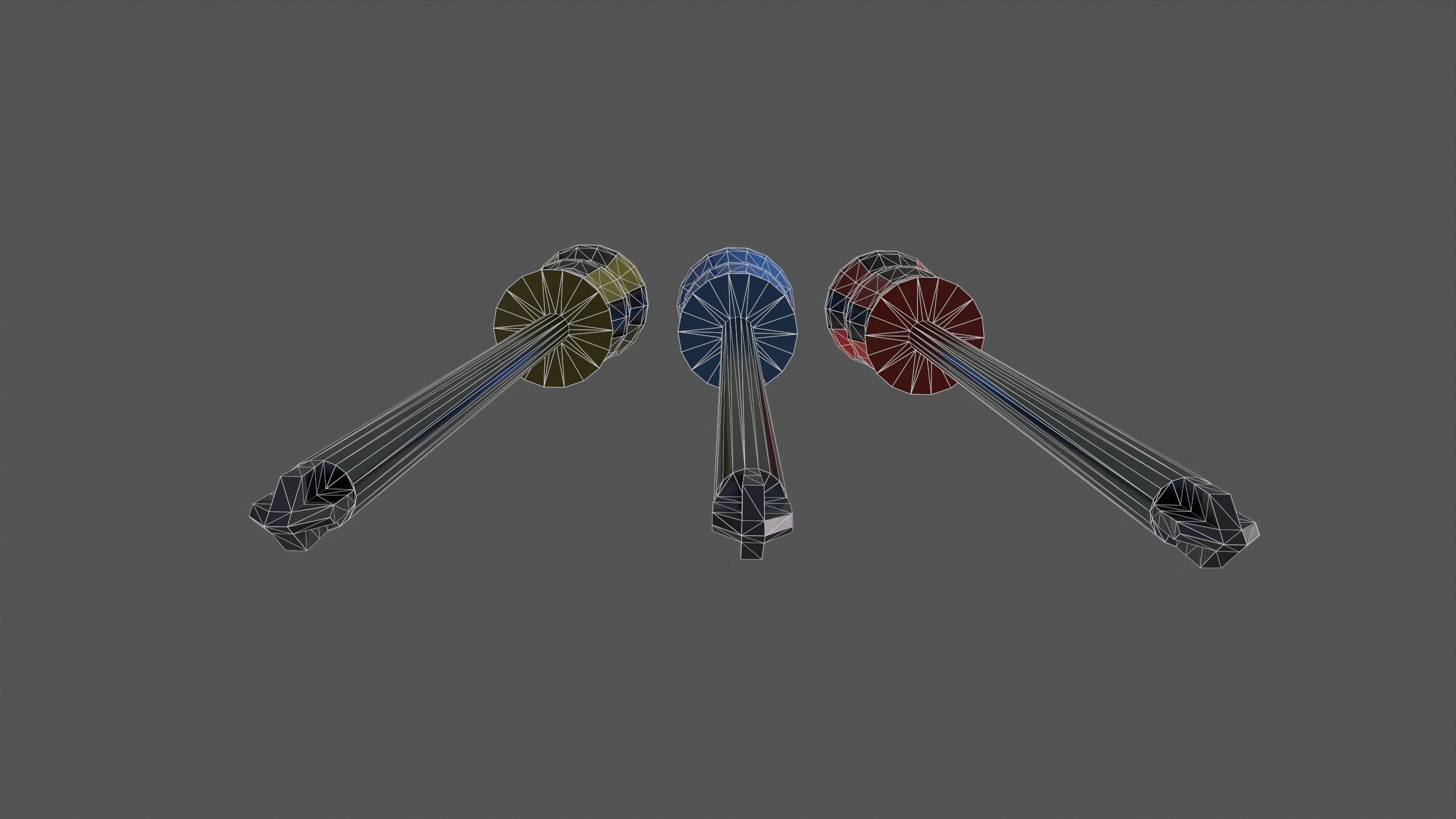 Phillips screwdriver Low-poly 3D model_8