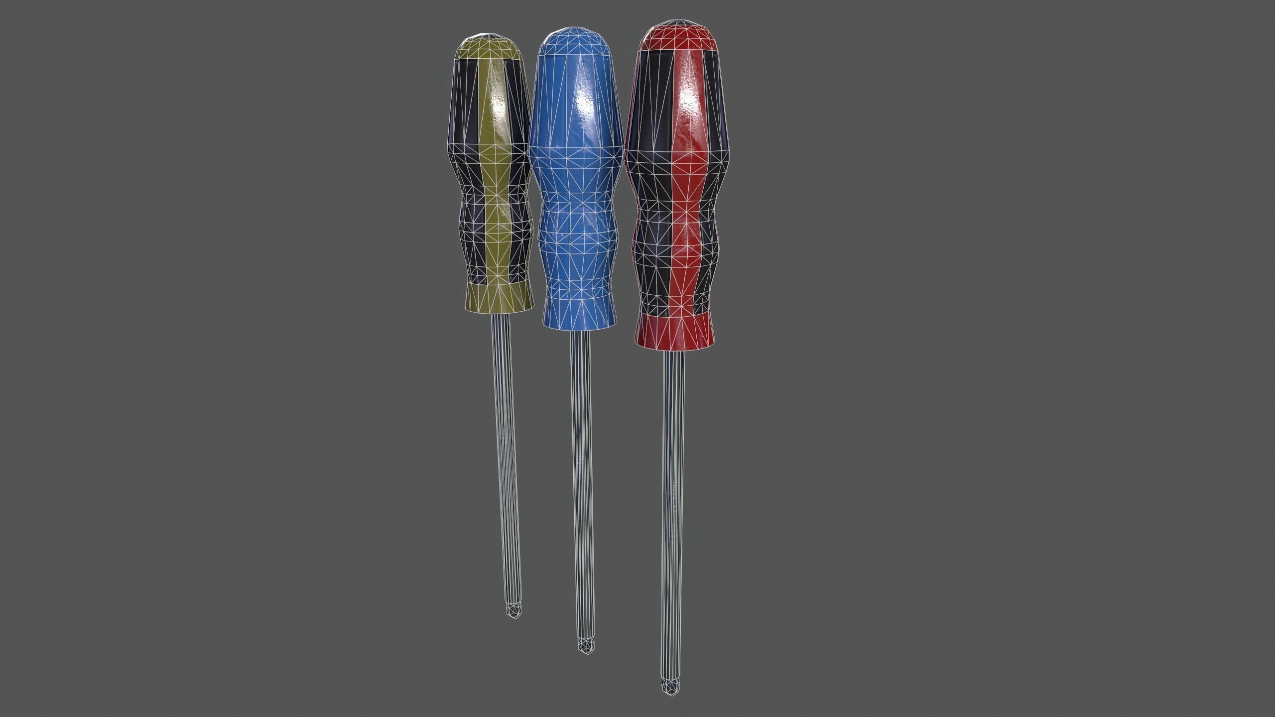 Phillips screwdriver Low-poly 3D model_4