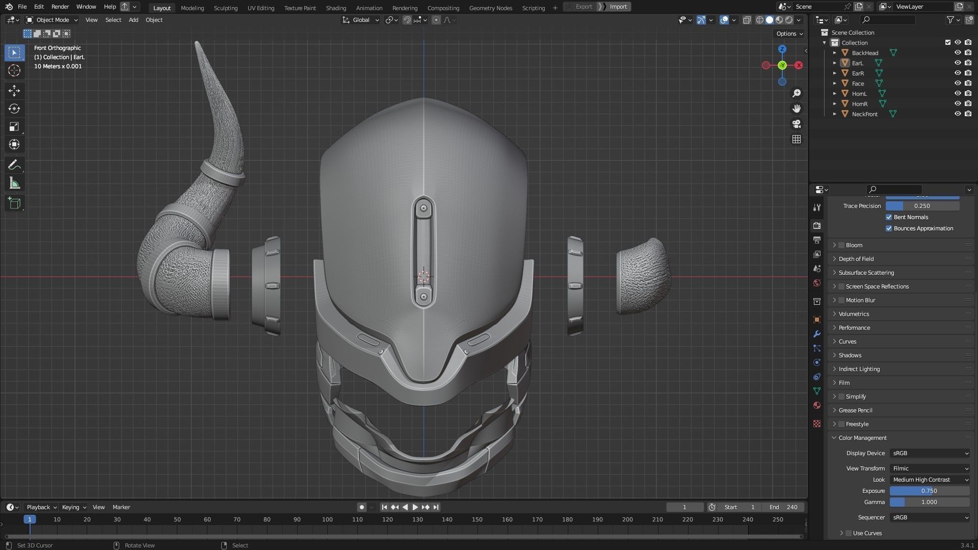 Destiny 2 Lord Shaxx Helmet for Cosplay 3D print model_11