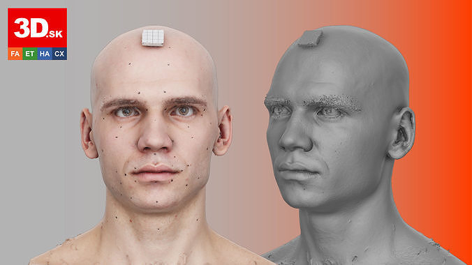 Raw Head Scan Efrain Fields 3D model