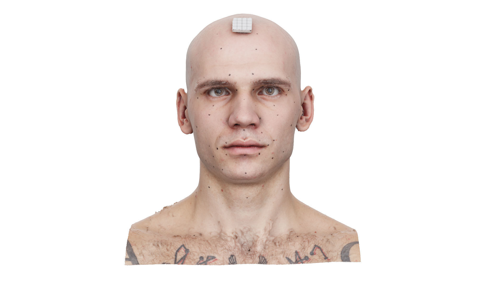 Raw Head Scan Efrain Fields 3D model_1