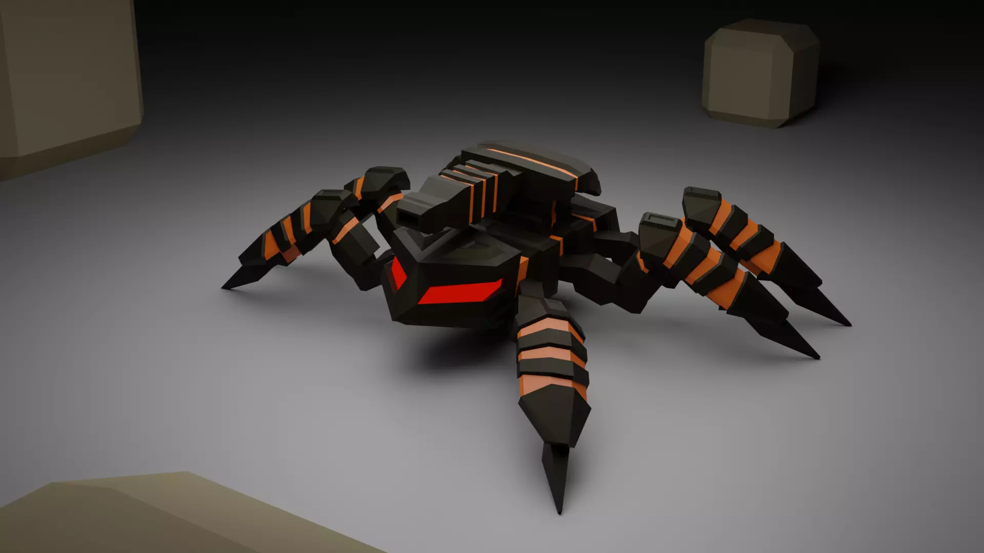 Spiderbot - The Horus Prototype Low-poly 3D model_0