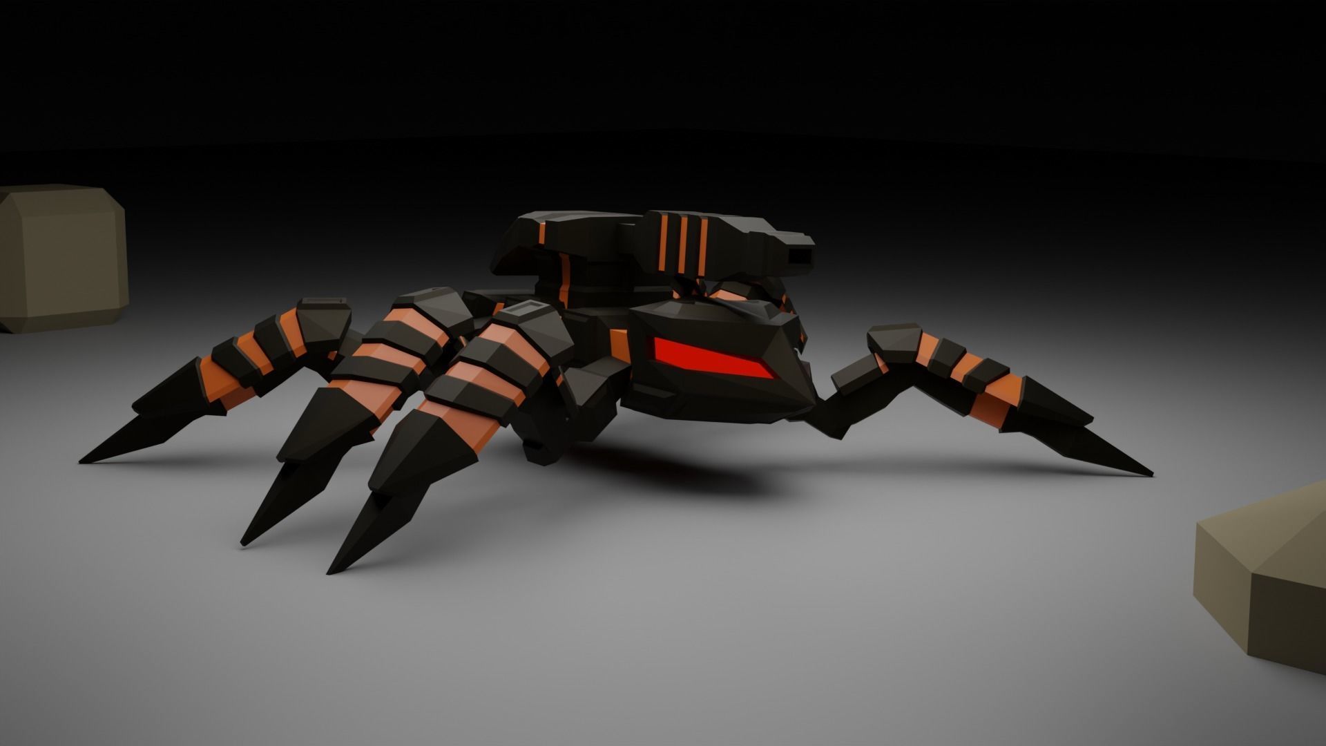 Spiderbot - The Horus Prototype Low-poly 3D model_2