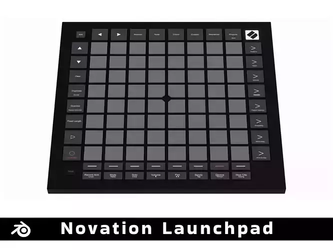 Novation Launchpad Pro MK3 Low-poly 3D model