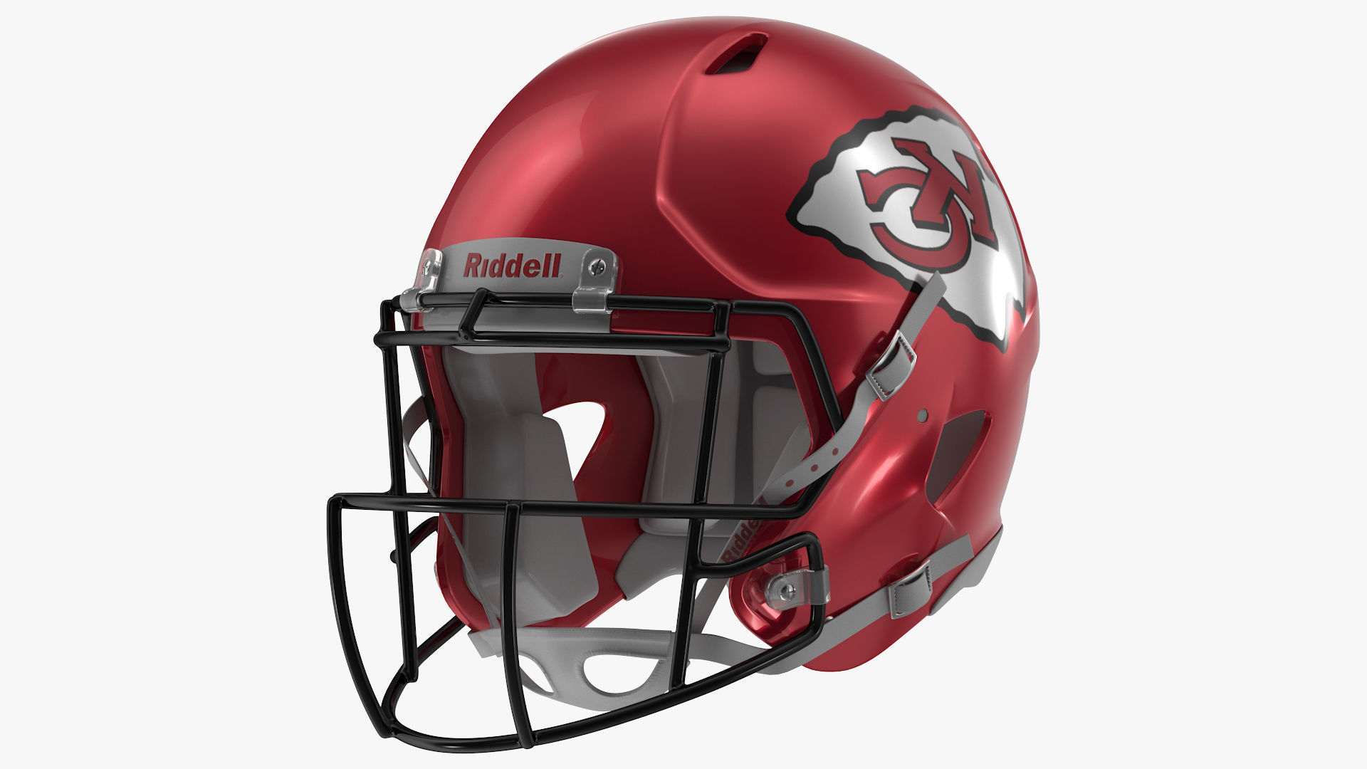 Kansas City Chiefs American Football Player Running The Ball Fur 3D model_13
