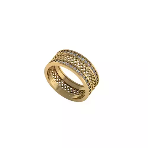 Panther ring 3D printable for gold and silver 