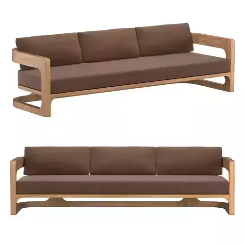 CASSALE SOFA WITH CUSHION INSERTS 3D model