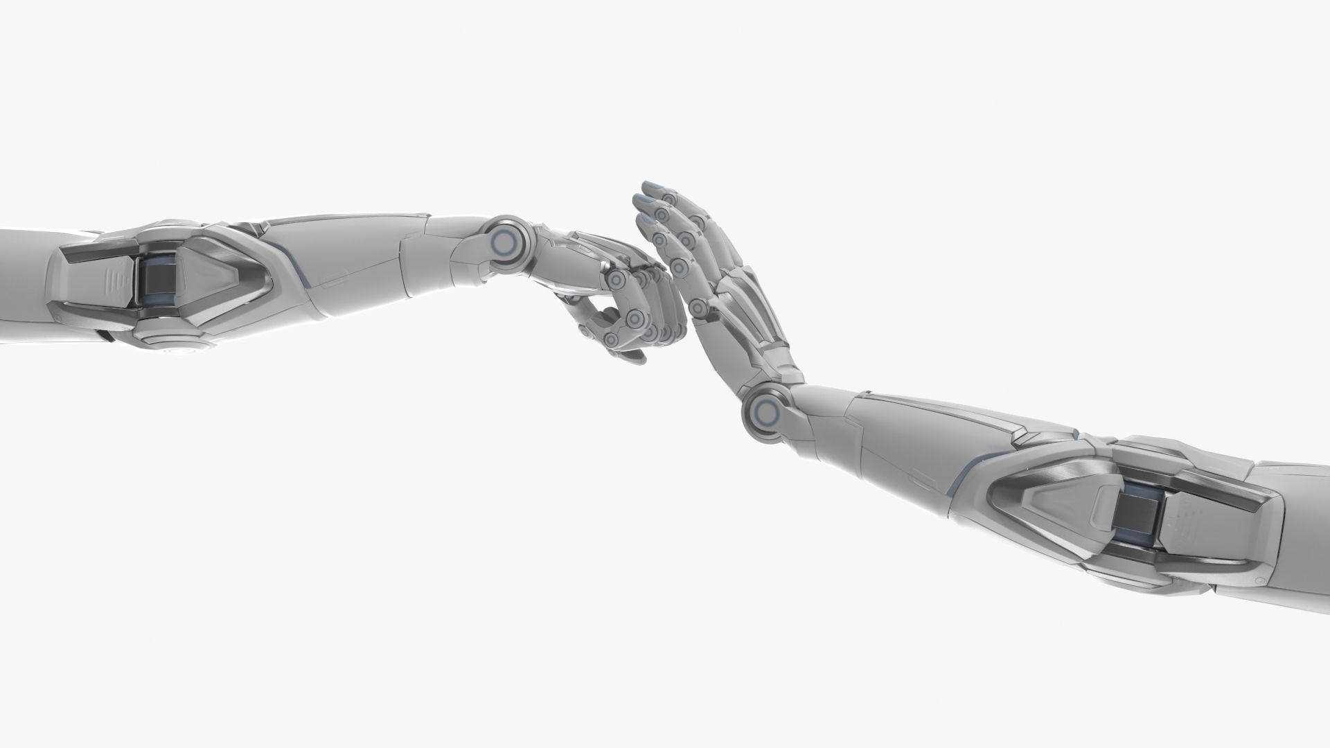 Cyborg female arm 3D model_13