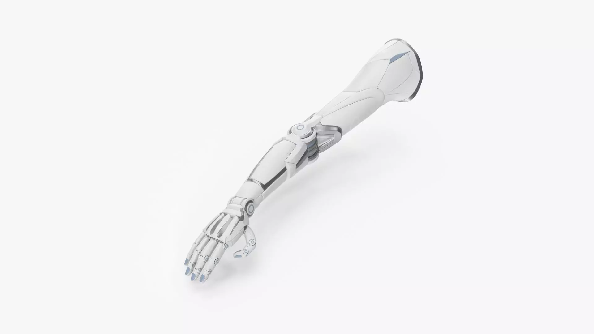 Cyborg female arm 3D model_0