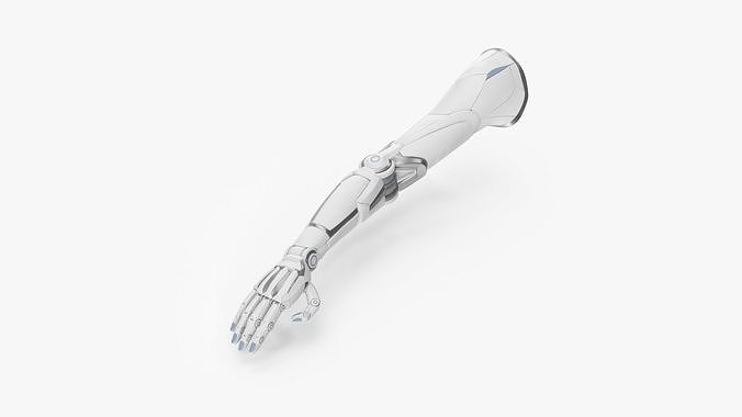 Cyborg female arm 3D model