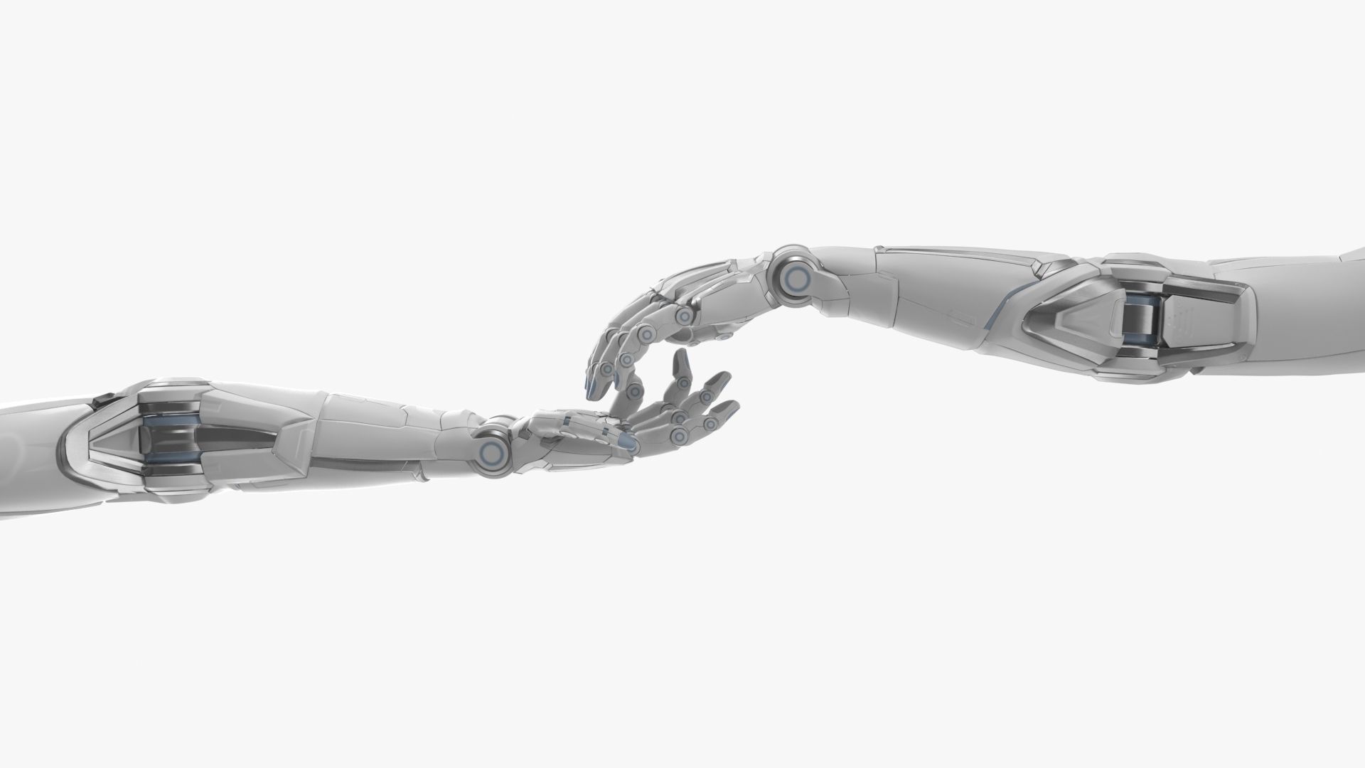 Cyborg female arm 3D model_11