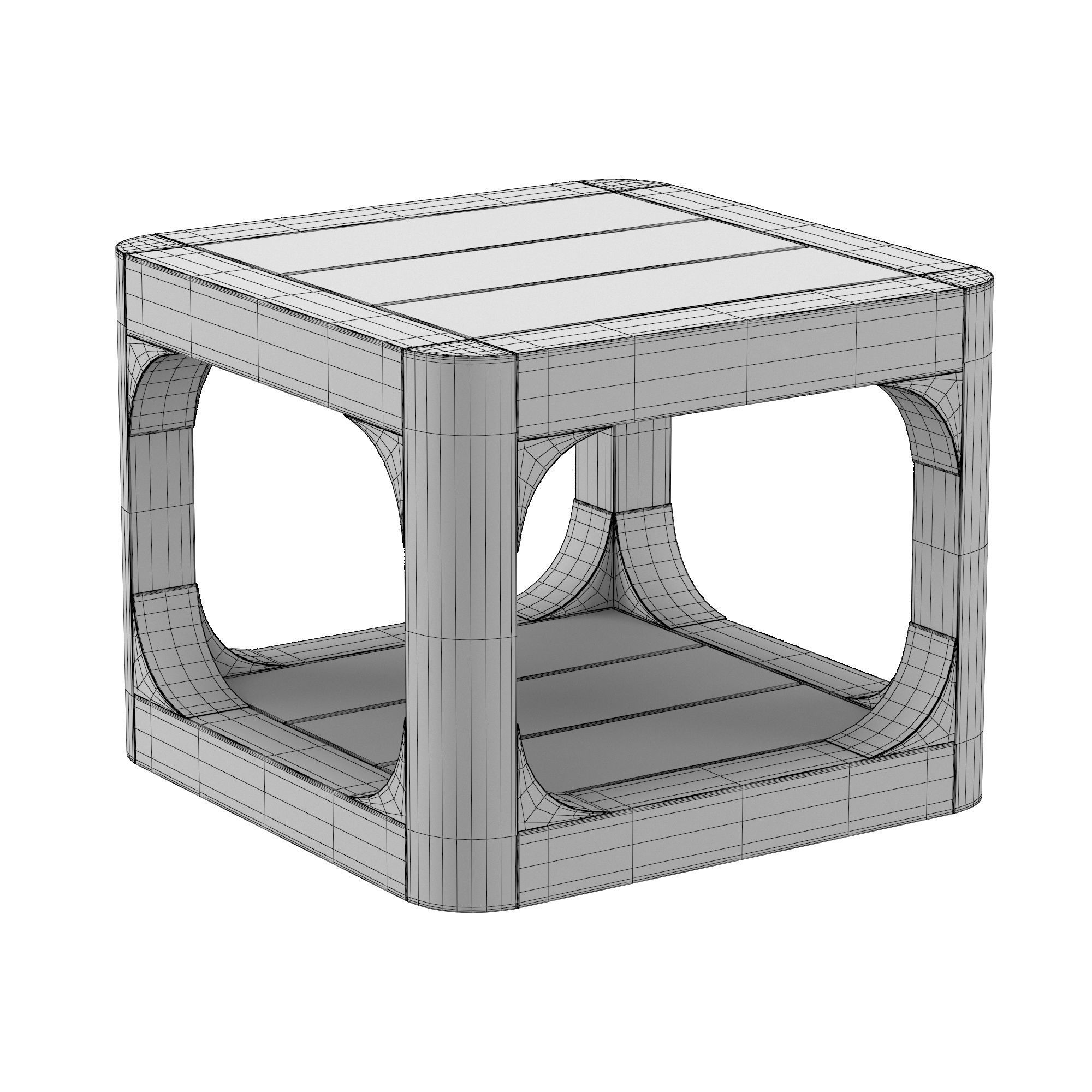 CASSALE SQUARE SIDE TABLE 3D model_7