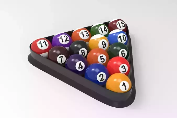 Billiard Balls Molded Triangle